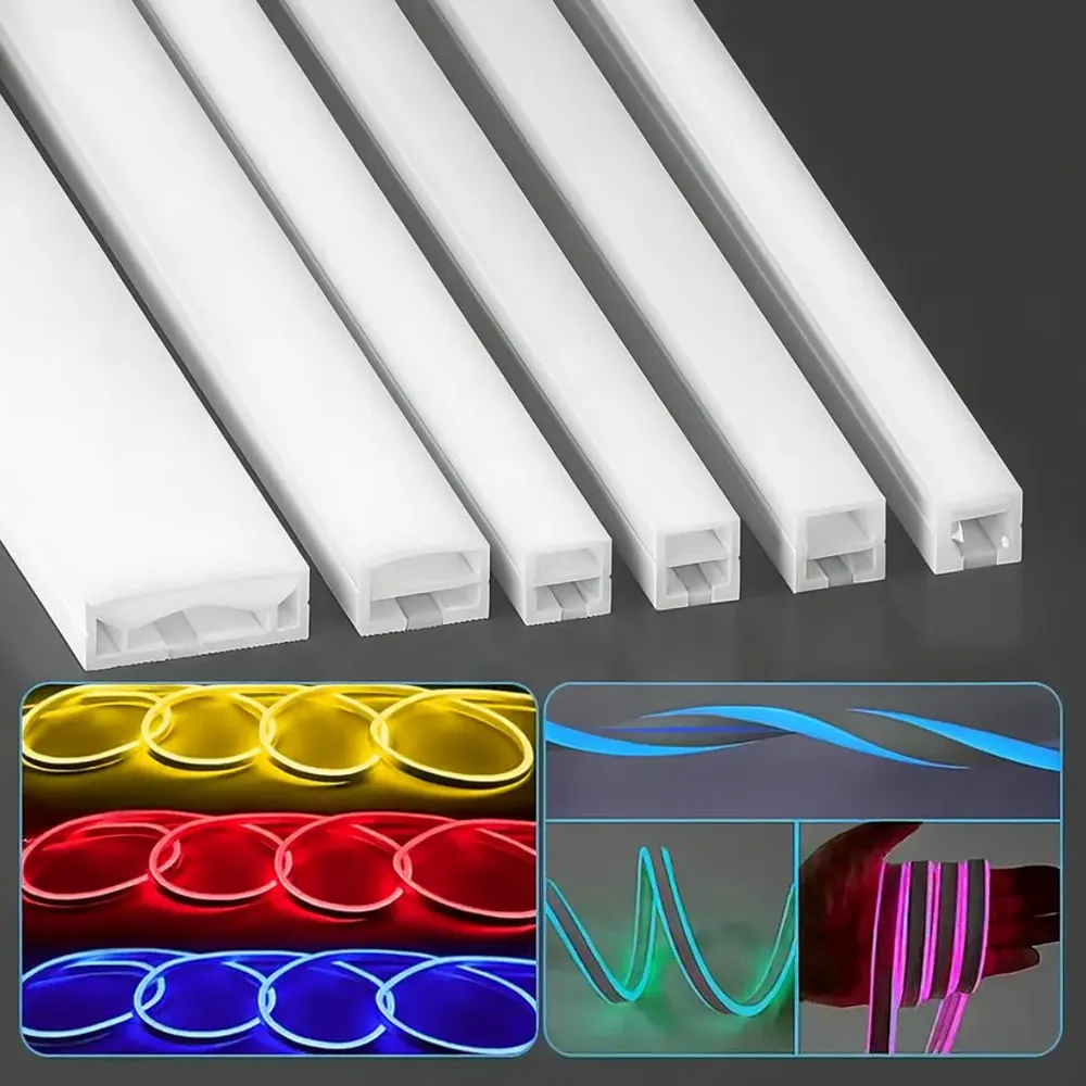 Orbisify flexible silicone LED channel and neon diffuser profiles